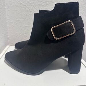 Black Suede Ankle Boots